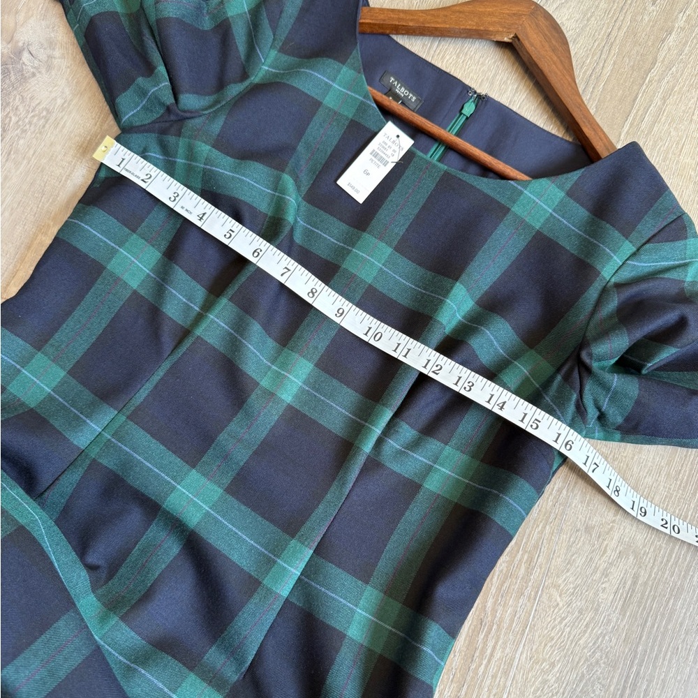 Talbots Black Watch Plaid Shift Dress – Size 6 – NWT - Picture 8 of 10